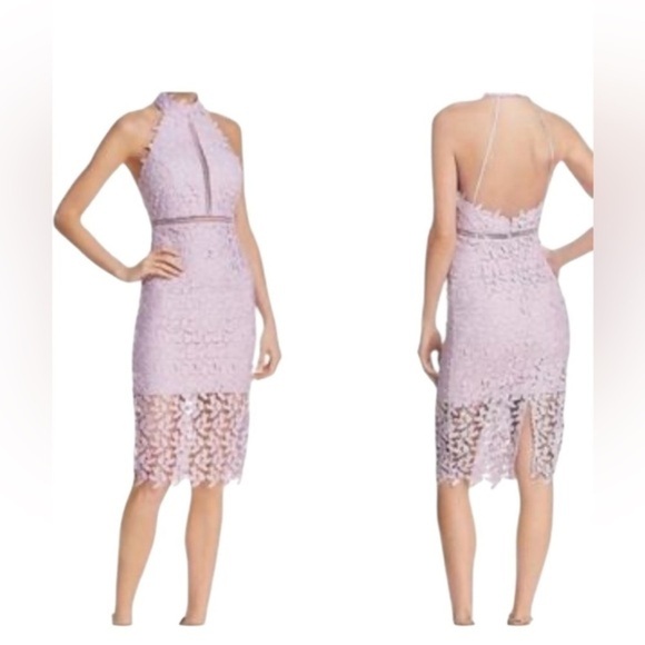 Bardot Dresses & Skirts - Bardot Gemma Halter Lace Sheath Dress
